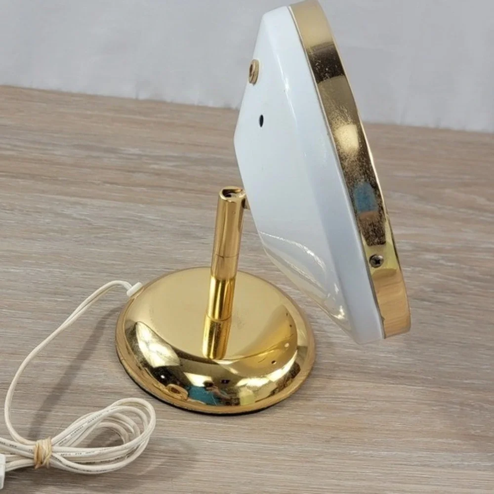 Underwriters Gold Vanity Mirror Lighted Makeup Desk Lamp UL Listed